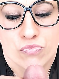 A passionate older woman prepares for any event