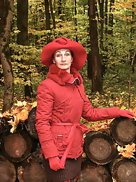 Sensual female is posing undressed for a photoshoot