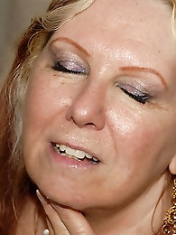 Busty white granny takes black cock and gets facial PART 3