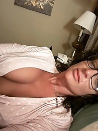 The old man is checking the skills of a randy girl