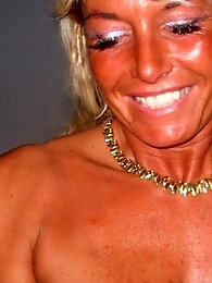 Pretty Fit And suntan light-haired Gilf demonstrates All