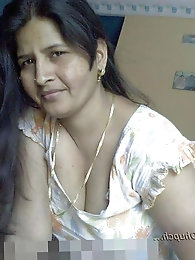 Posing for her husband