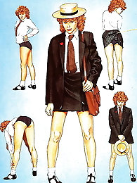 Classy-looking G-I-L-F is spreading her legs for fun