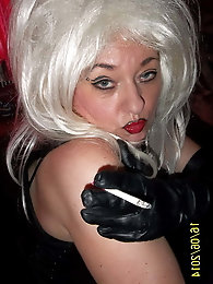 Fresh mature tarts take off hot dress